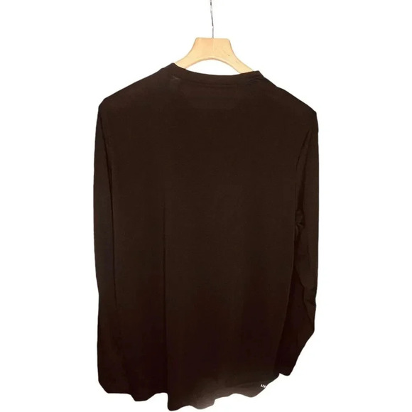 Adidas Men's Aeroready Black Pullover Long Sleeve Shirt - Picture 7 of 9